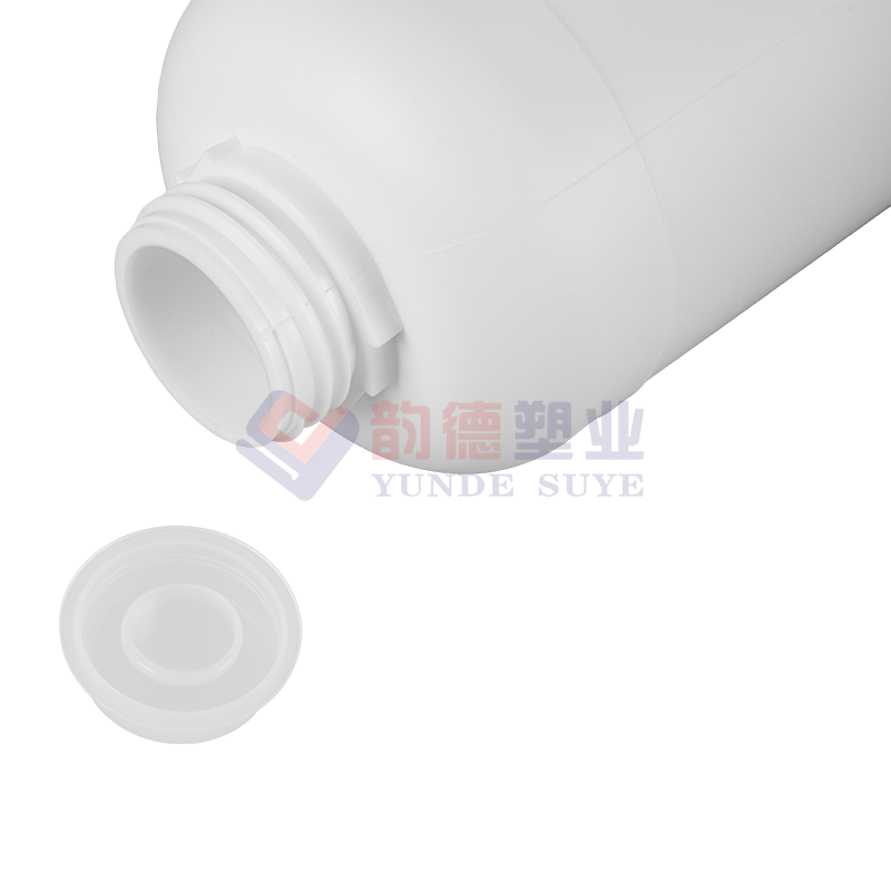 Botella redonda fluorada de HDPE espesado antifugas de 250ml-01