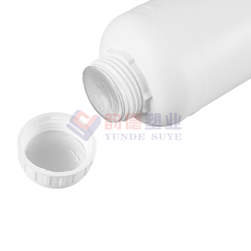 Botella redonda fluorada de HDPE espesado antifugas de 250ml-01